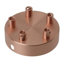 Calex 940078 Metal Ceiling Rose Matt Copper 100mm 5 holes