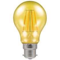 Crompton 13797 4.5W Yellow LED Filament Harlequin GLS/A60 Bulb B22