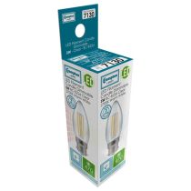 Crompton 7130 LED Candle Filament Clear 5W 2700K BC - B22d