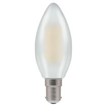 Crompton 7185 LED Candle Filament Pearl 5W 2700K SBC - B15d