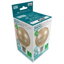 Crompton LED Filament Globe 80mm Dimmable 5w 240v 2200k BC-B22d