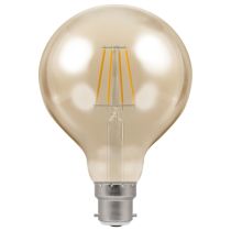 Crompton LED Filament Globe 95mm Dimmable 5w 240v 2200k BC-B22d