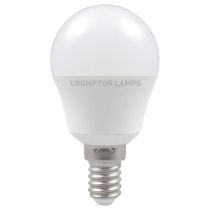 Crompton 11557 LED Round Thermal Plastic Opal 5.5W 4000K SES - E14