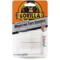 Gorilla Crystal Clear Mounting Tape Squares