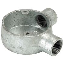 Galvanised Steel Conduit Angle Box - 20mm