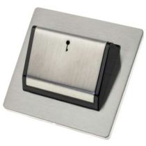 Hamilton Sheer Satin Steel Hotel Key Card Switch Black Insert