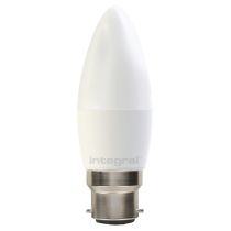 Integral LED 6.5W Candle BC (B22) 5000K Clear Finish