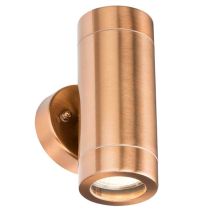 MLA Knightsbridge IP65 Copper Up and Down Wall Light GU10 35W