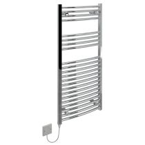 Kudox Curved Standard 250W Electric Towel Rail - Chrome