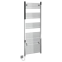 Kudox Straight Standard 600W Electric Ladder Towel Rail - Chrome