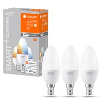 Ledvance 4.9W Smart Wi-Fi LED Candle Tunable White E14/SES 3 Pack