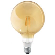 Ledvance Smart+ Bluetooth 5.5W Filament Globe Amber Gold Dim G125 E27 600lm 220-240V