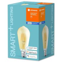 Ledvance Smart+ Bluetooth 5.5W Filament ST64 Amber Gold Dim E27 600lm 220-240V