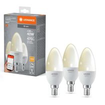 Ledvance Smart WIFI 4.9W LED Candle Bulb 2700K E14 3 Pack 