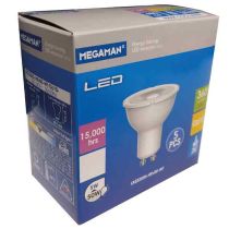 Megaman LED GU10 4.2W Daylight  6500K 36D 5 PACK