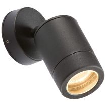 MLA Knightsbridge IP65 Black Adjustable Wall Light GU10 35W