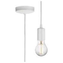 MLA Knightsbridge 1.8M E27 Contemporary Pendant Set  Matt White