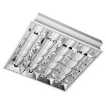 MLA Recessed 4 x 18W Modular Fitting 600mm x 600mm and CAT 2 Louvre