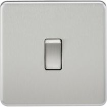 MLA Screwless 10AX 1G 2-Way Switch - Brushed Chrome