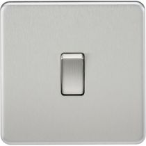 MLA Screwless 10AX 1G Intermediate Switch - Brushed Chrome