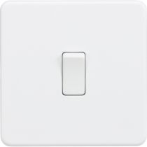 MLA Screwless 10AX 1G intermediate switch - Matt white