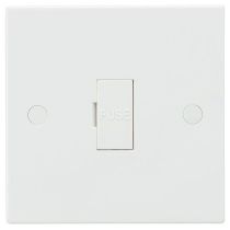 MLA Knightsbridge SN6000/10 (10 PACK) Square Edge White Plastic Unswitched Fused Connection Spur Unit 13A