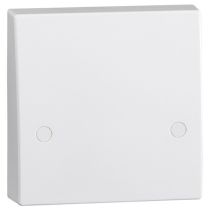 ML Knightsbridge SN8340 Square Edge White Plastic Cooker Connection Unit Plate 45A