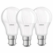 OSRAM LED BASE CLASSIC A B22d 8.5W 60W 2700k 3 Pack