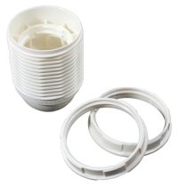 Phenolic ES Lampholder White