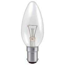 Professional 40W SBC Clear Candle 35mm