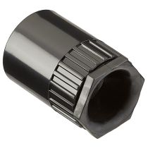 PVC Conduit Female Adaptor - 20mm Black