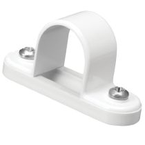 PVC Conduit Space Bar Saddle - 20mm White
