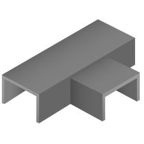 PVC Mini Trunking Flat Tees 25 X16mm