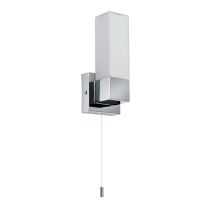 Saxby Square Chrome Bathroom Wall / Mirror Light