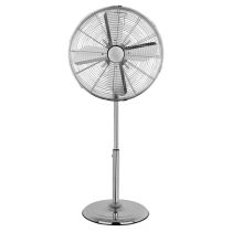 Status 16" Chrome Oscillating 3 Speed Settings Pedestal Floor Fan