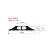 Vulcascot BNC/1 Snap Fit Multi Compartment Cable Protector - 9m Black