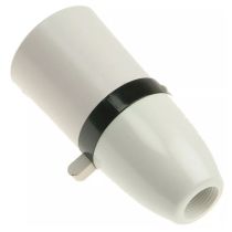 White Switched lampholder 