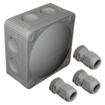 WISKA Combi Junction Box Grey IP67 76 x 76 x 51mm