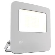 Ansell Zion LED Polycarbonate Floodlight - 30W Warm White - White