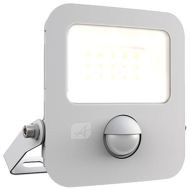 Ansell Zion LED Polycarbonate Floodlight - PIR - 10W Cool White - White
