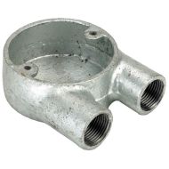 Galvanised Steel Conduit U Box - 20mm