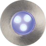 ML Knightsbridge LEDM06B Blue LED Mini Ground Lights c/w 3 Interchangeable Heads IP65 0.6W 230V
