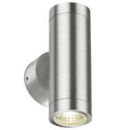 ML Knightsbridge LWALL2 Brushed Chrome LED Wall Up and Down Light 3500K White IP65 2 x 3W 230V