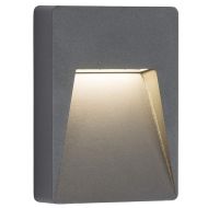ML Accessories RWL2A Anthracite Rectangular LED Outdoor Wall Guide Light Warm White IP54 2W