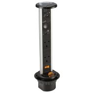 ML Knightsbridge SK005A Pop Up 2 Gang Socket 13A with Built In Bluetooth Speaker & USB Charger