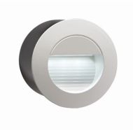 ML Knightsbridge NH020W White Aluminium Recessed SMD LED Round Guide Light IP54 1.2W 230V