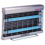 PestWest Mantis 1x2 UV Glue Fly Killer Traps 2 X 15w Stainless Steel 