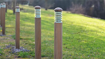 outdoor posts and bollard lights
